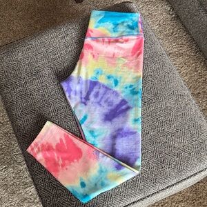 Nike Tie-Dye Leggings - Pink, Blue, Purple